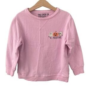 The Ever Co V Festive Halloween Sweatshirt - Pink - 4-5